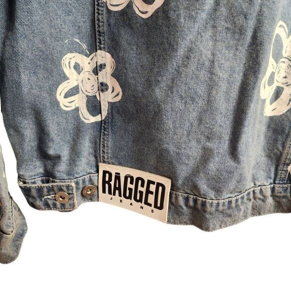 Ragged Jeans Dropout Daisy Trucker Denim Jacket NWOT Urban Outfitters Size Small - Picture 9 of 10